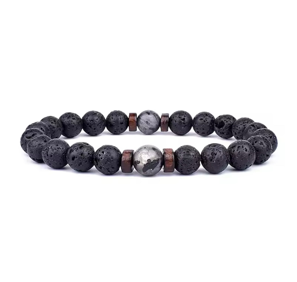 Bracelet LIOR en Pierre Volcanique (Homme)