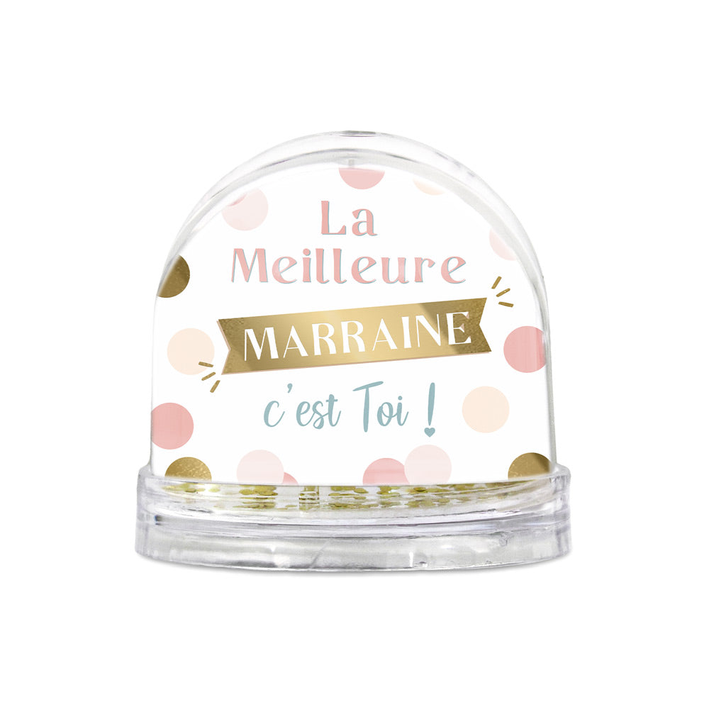 BOULE À NEIGE « La Meilleure Marraine c’est toi »