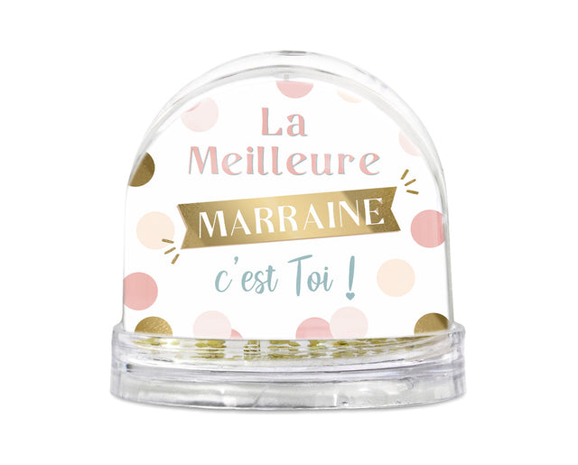 BOULE À NEIGE « La Meilleure Marraine c’est toi »