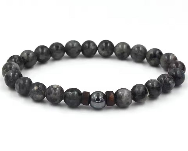 Bracelet ISAR en Pierre Volcanique (Homme) (Perle)