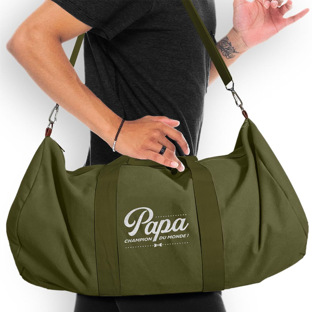 SAC DE SPORT « PAPA CHAMPION DU MONDE »