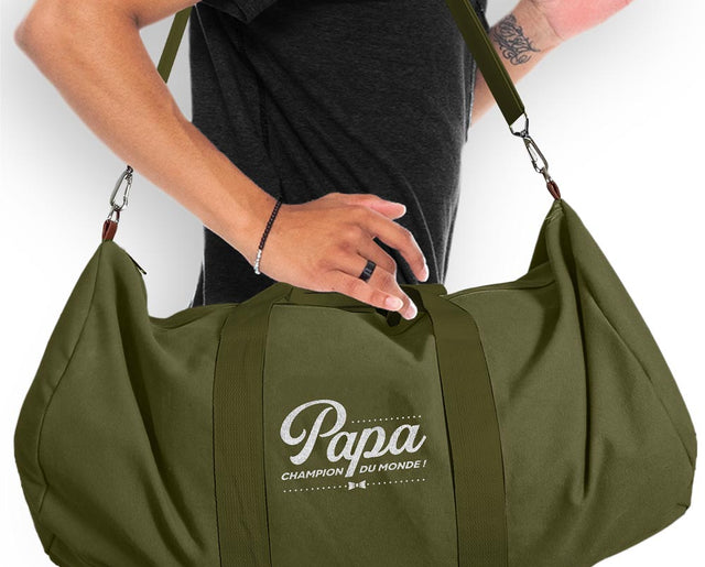 SAC DE SPORT « PAPA CHAMPION DU MONDE »