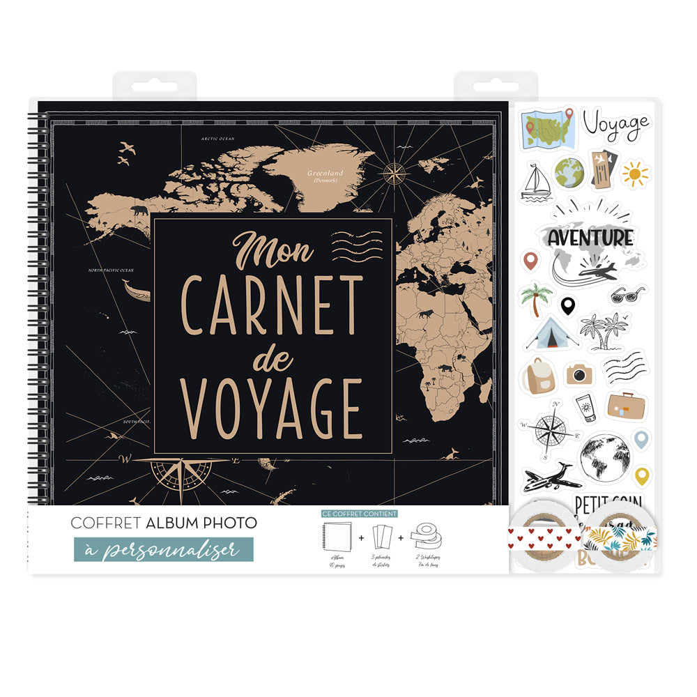 COFFRET ALBUM PHOTO "VOYAGE"