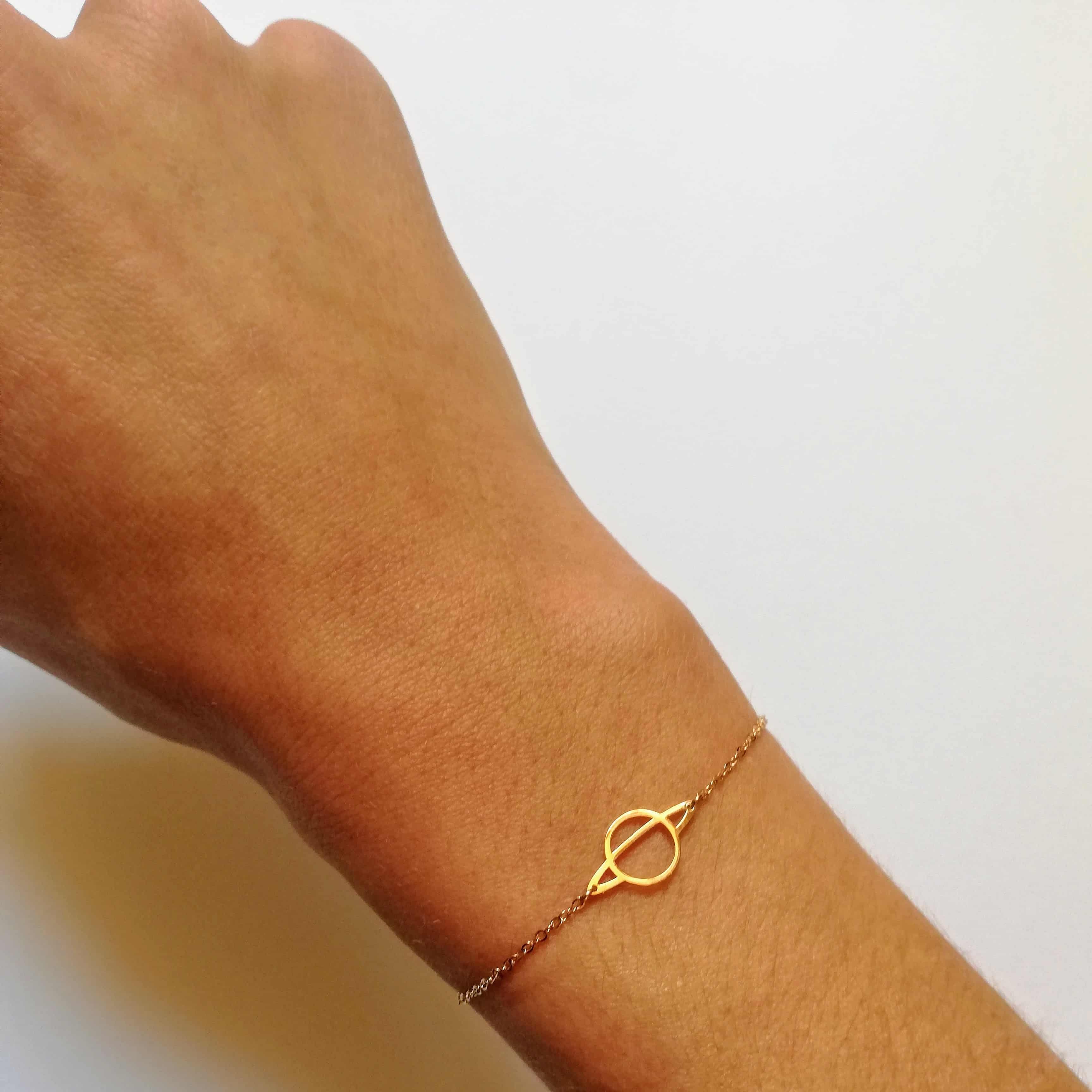 Bracelet SATURNE en acier inoxydable