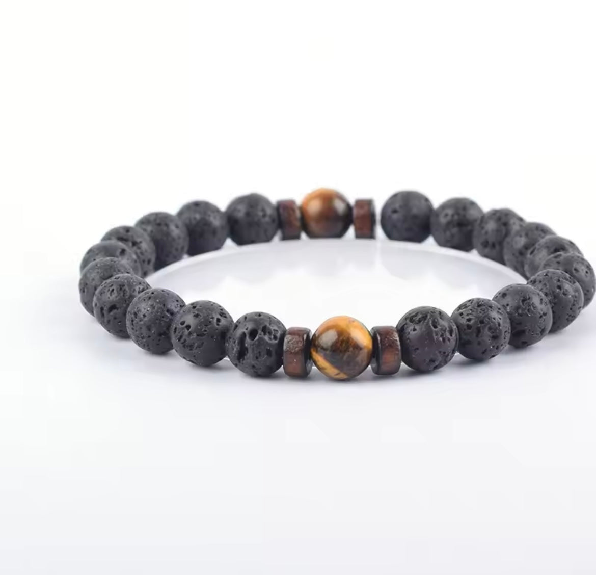 Bracelet ALDEN en Pierre Volcanique (Homme)