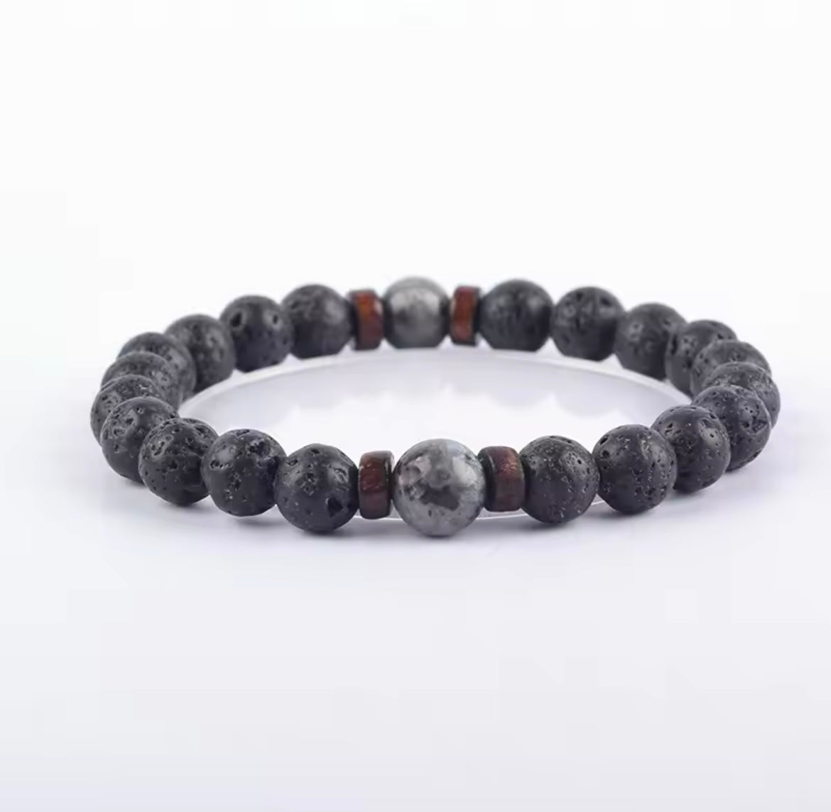 Bracelet LIOR en Pierre Volcanique (Homme)