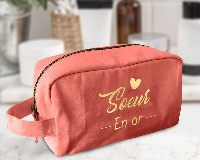 TROUSSE DE TOILETTE « SOEUR EN OR »