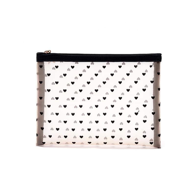 POCHETTE EN MAILLE MOTIF COEUR